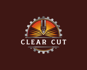 Laser Machinery Cutter logo design