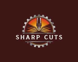 Laser Machinery Cutter logo design