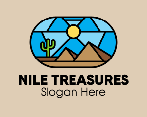 Desert Cactus Landscape Mosaic  logo