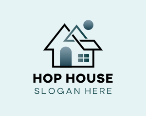 Modern Abstract House logo design