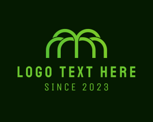 Minimalist Arch Letter M logo