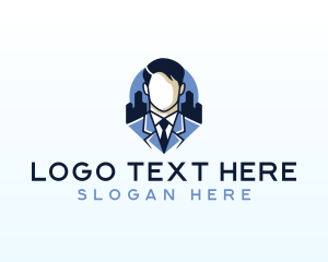 Businessman Employee Manager logo