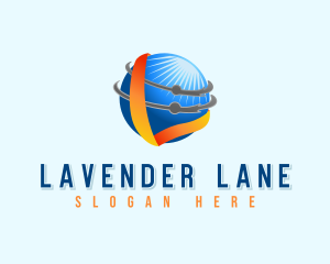 Media Planet Letter L logo design