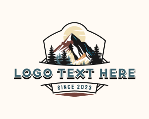 Shield - Mountain Peak Travel logo design
