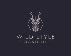 Wild Antelope Bust logo design