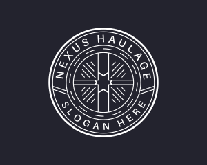 Hipster Auto Wheel logo design