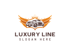 Luxury Car Wings logo design