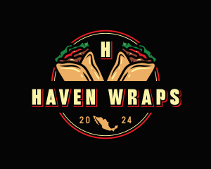 Burrito Mexico Food logo