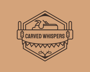 Woodworker Carpentry Saw logo design