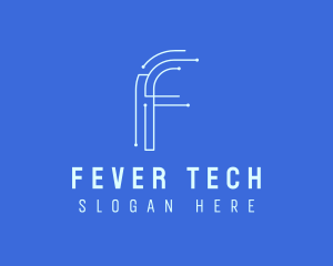 Tech Company Letter F logo design