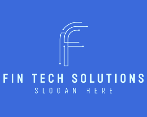 Tech Company Letter F logo design