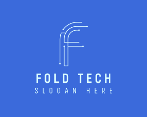 Tech Company Letter F logo design