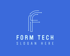 Tech Company Letter F logo design