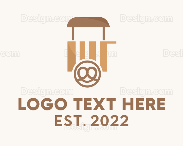 Pretzel Food Truck Logo