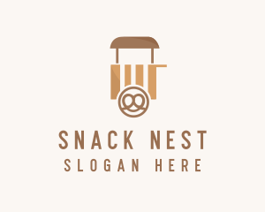 Pretzel Food Truck  logo design