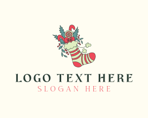 Holiday Christmas Sock  logo