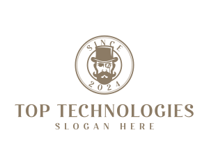 Top Hat Mustache Grooming logo
