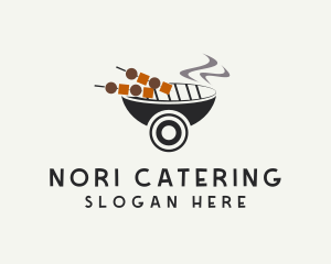 Barbecue Food Cart  logo design