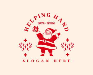 Santa Claus Gift Logo