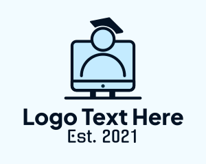 Virtual - Student Online Class logo design