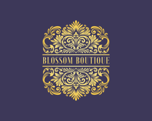 Feminine Floral Boutique logo design