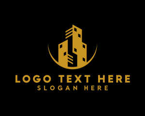 Gold High Rise Building logo