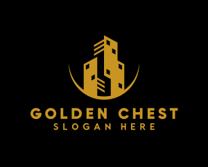 Gold High Rise Building logo design