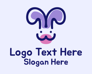 Smiling Pet Bunny  logo