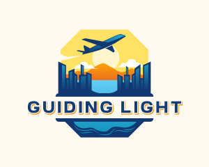 Travel Airplane Building logo design