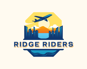 Travel Airplane Building logo design