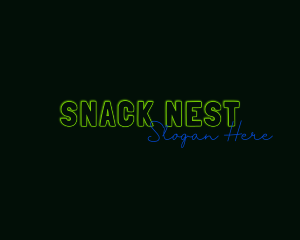 Neon Bar Nightclub logo design