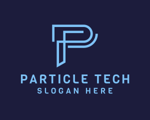 Software Tech Letter P logo design