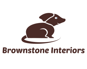 Brown Small Dog logo design