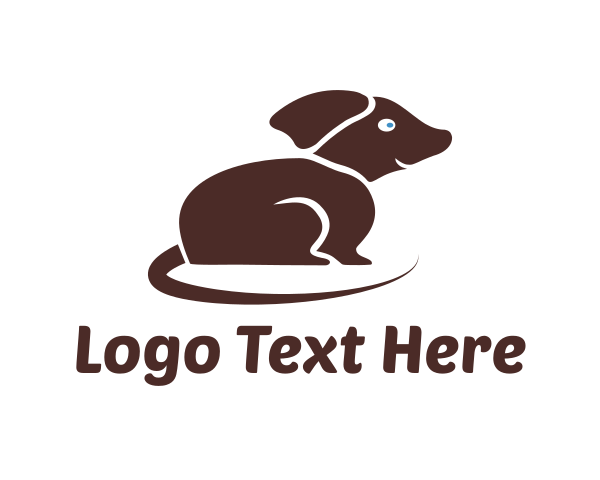 Brown Puppy logo example 4