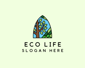 Nature Tree Mosaic  logo design