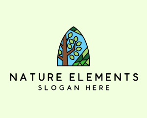 Nature Tree Mosaic  logo design