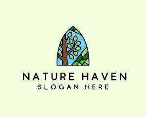 Nature Tree Mosaic  logo design