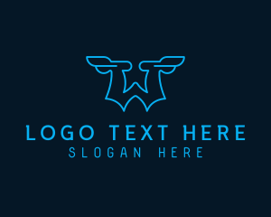 Logistics Wings Letter W logo