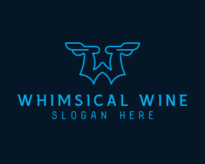 Logistics Wings Letter W logo design