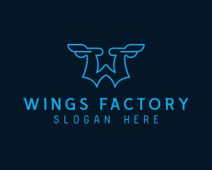 Logistics Wings Letter W logo