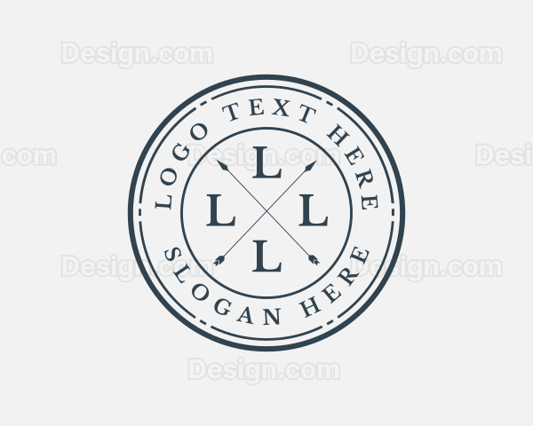 Fashion Hipster Arrow Apparel Logo