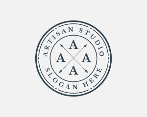 Fashion Hipster Arrow Apparel logo design