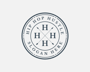 Fashion Hipster Arrow Apparel logo design