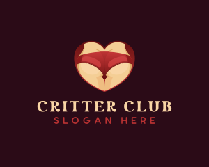 Sexy Lingerie Heart logo design