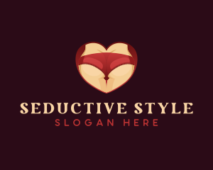 Sexy Lingerie Heart logo design