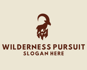 Wild Mountain Goat  logo design