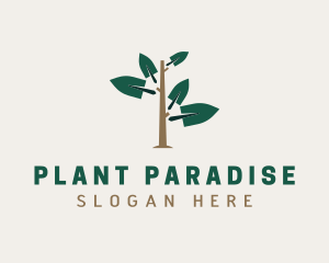 Trowel Planting Landscaping logo design