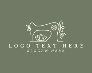 Floral Sewing Machine logo