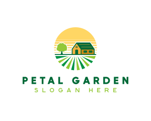 Grass Field Landscaping logo design