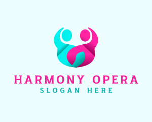 People Unity Organization logo design